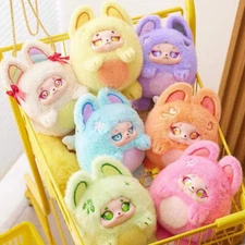 PUFF Colorful Ball Family Zipper Crossbody Bag Plush Blind Box Confirmed Style