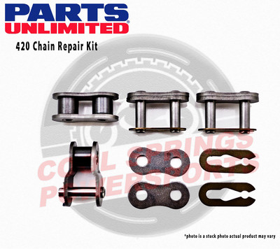 Parts Unlimited 420 Chain Repair Kit Chain Master Link Clips
