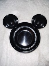 Zak! Designs Disney Mickey Mouse Head Chip Dip Bowl Black Plastic Serving Ears