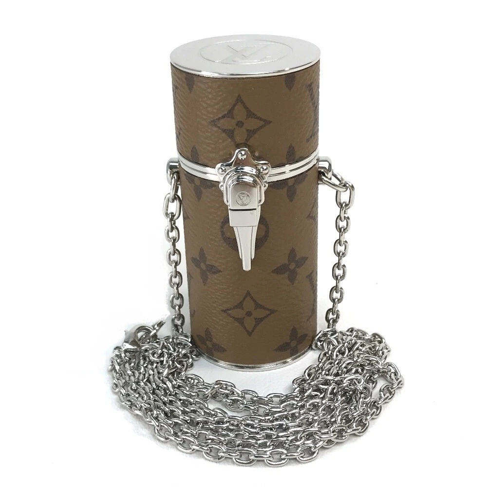 LOUIS VUITTON MP2407 Monogram reverse Lipstick case Necklace 