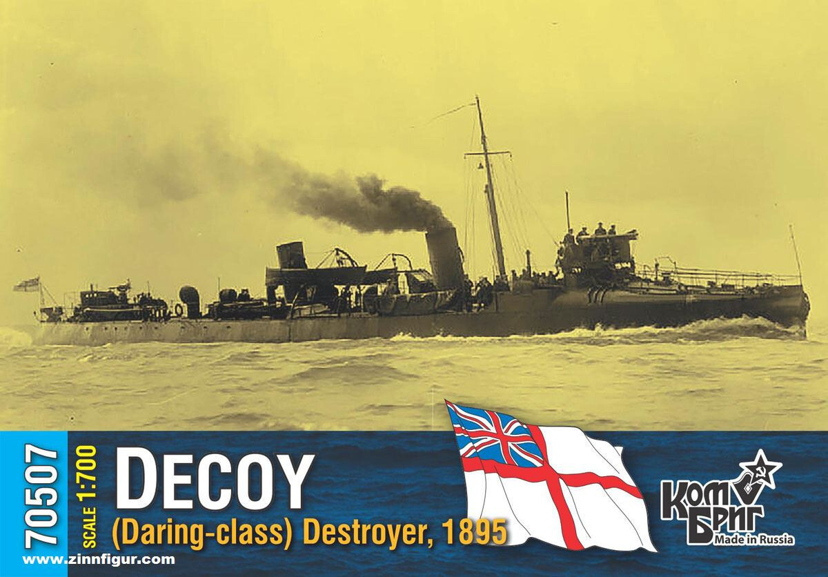 HMS Decoy 1895 Combrig 70507 kit de modélisme naval en résine 1/700 pour assembler un navire rare