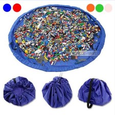 150cm Kinder Spielzeug Lego Aufbewahrungstasche Spielmatte Teppich Abspielen Neu