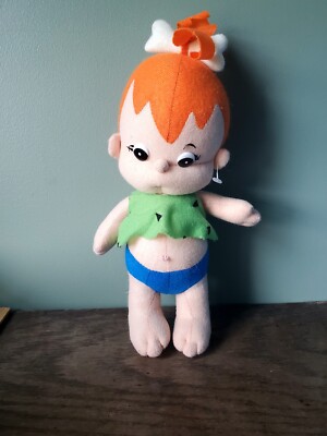 1995 Play by Play Pebbles Plush Doll 10'' The Flinstones Without Tags