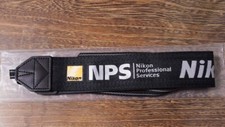  Top-MINT Nikon Professional Black Double stitching Camera Neck Strap NPS Japan