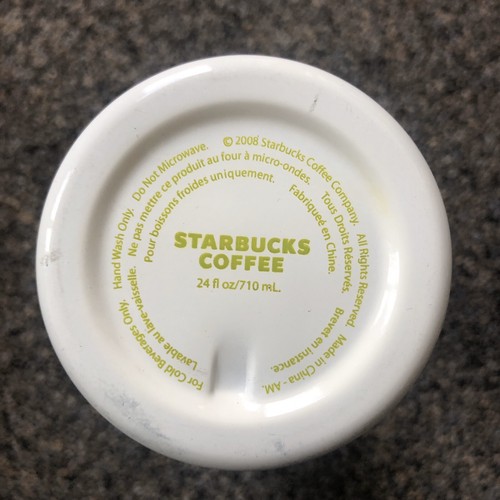 Starbucks Coffee 2008 Stainless Flower Woman 24 oz Water Cold Beverage Bottle(P) - Picture 6 of 7