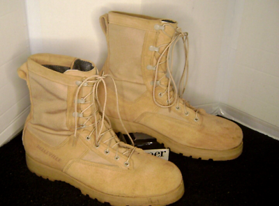 Belleville GORE-TEX Vibram Desert Sand Military Boots Size 12.5R