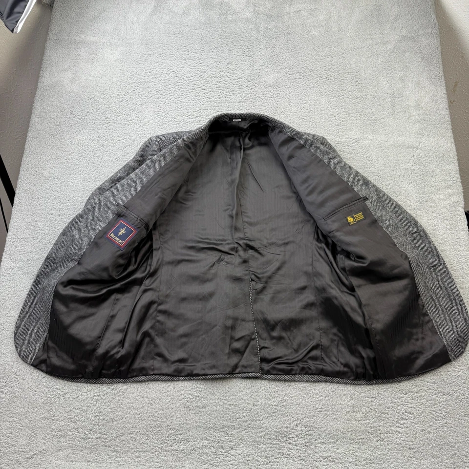 Blazer Barrington Para Hombres 42S Gris Espiga Traje Chaqueta Abrigo Deportivo Foto 2 de 4