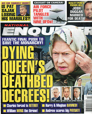 NATIONAL ENQUIRER Magazine January 3 2022 Queen Elizabeth Pat Sajak Josh Duggar 