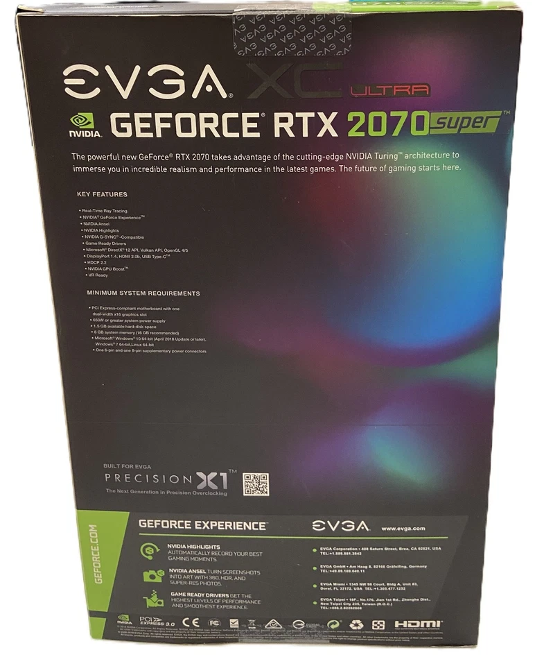 EVGA GeForce RTX 2070 Super 8GB, Model: 08G-P4-3173-KR. - Image 2 of 2