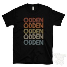 ODDEN REPEATED RETRO STYLE T-SHIRT mens & womens novelty cool name gift