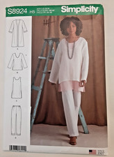 Simplicity Pattern S8924 Misses' Jacket Top Tunic Pants Sewing Project 8924 H