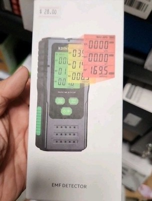 EMF Meter Detector By RDINSCOS Sealed Box Electromagnetic 3-1 Detector RD630C