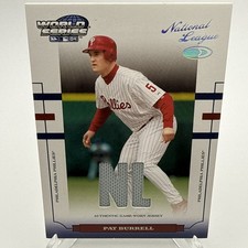 2004 Donruss World Series - Pat Burrell #WS-141 Al/Nl Fabric Materials 157/250