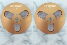 New One Pair Pioneer gold 7'' Tape Reel Light Metal Aluminum Take Up Reel