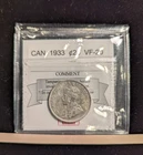 1933 Coin Mart Graded Canadian Twenty-five ¢25 Cent**VF-20**