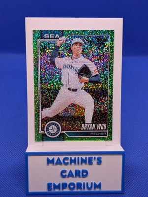 2026 Topps Series 1 Bryan Woo #62 Lime Green Confetti Celebration Mariners SP