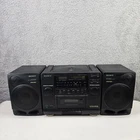 SONY Mega Bass CFD-510 Tape AMFM CD Radio Boombox Vintage READ FULL DESCRIPTION