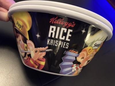 Vintage Kellogg s Rice Krispies Cereal Bowl Snap Crackle Pop 1998 Advertising