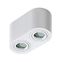 2X50W Downlight IP44 GU10, Led, BiałY, Nowoczesny, Natynkowy