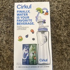 Cirkul Water Bottle Starter Kit, Bottle 2 Sip Cartridges Brand New