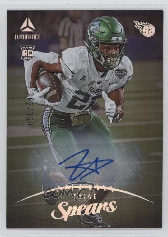 2023 Panini Luminance Rookie Auto 282/350 Tyjae Spears #122 Rookie Auto RC 13hf