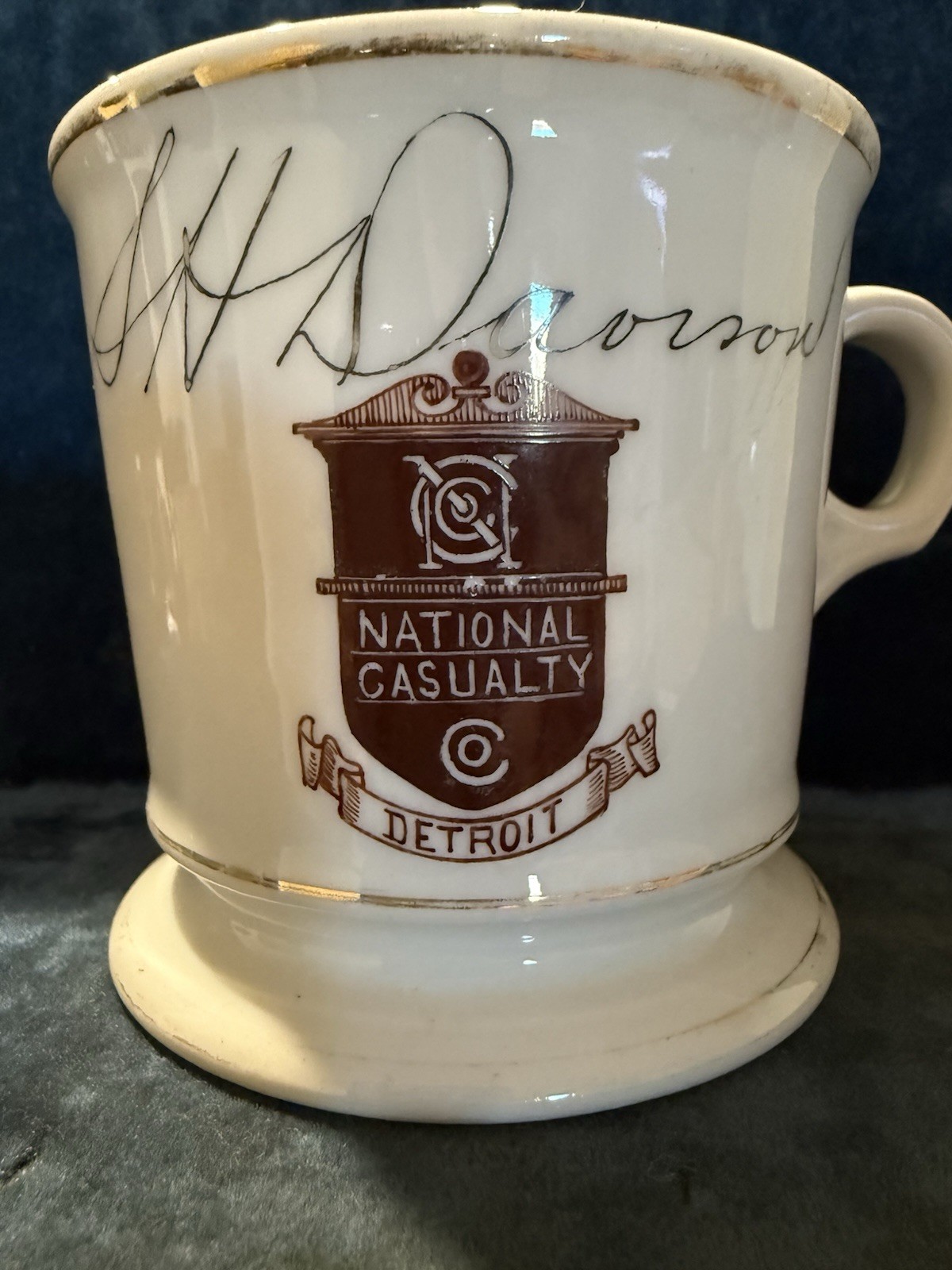 Occupational Shaving Mug, Insurance Agent, National Casualty