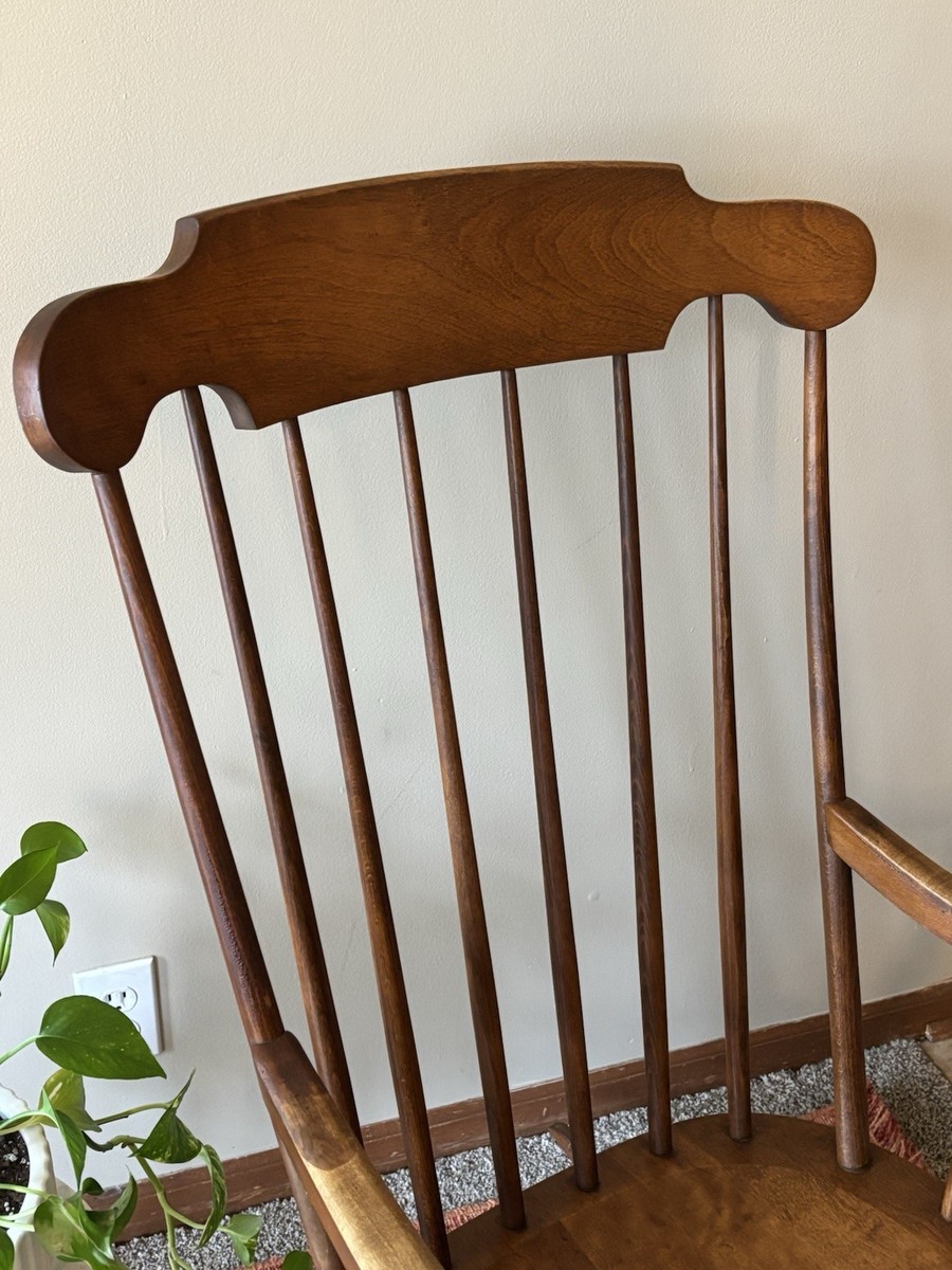 Tell City Chairs Beautiful Vintage MCM Hard Rock Maple Rocking