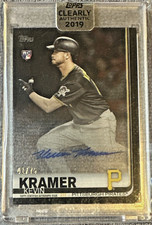 2019 Topps Clearly Authentic Kevin Kramer RC Black Auto /75 #CAA-KK Pirates