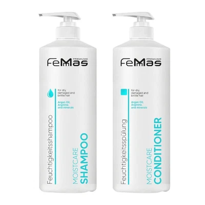 FEMMAS PREMIUM Femmas Moistcare Shampoo 1L + Femmas Moistcare Conditioner 1L