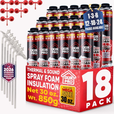 #ad Mega Size Spray Foam Insulation Can 18x30 oz. 850 g 450 Board ft sq $209.99