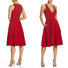 Dress the Population Catalina Fit & Flare Cocktail Dress - Size Small