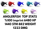Anglerfish 1223 DMG %100 imprint TOP STATS Ark Survival Ascended Official PVE