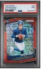 2025 Jaxson Dart FOTL Prizm - Red Shimmer Prizm 01/49 - First On Print! PSA 9
