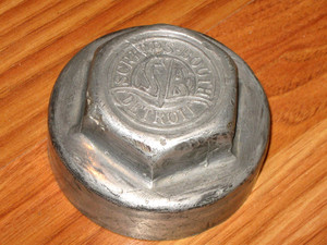 1910's 20's Scripps Booth SB Threaded Screw-on Hubcap Hub Grease Cap Antique
