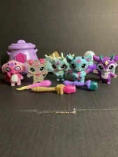 MAGIC MIXIES MIXLINGS LOT 5 COLLECTIBLE FIGURES + ACCESSORES WANDS BED CAULDRON