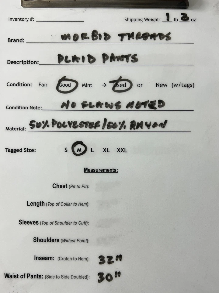 Pantalones de poliéster clásicos Morbid Thread Plaid negro/blanco/rojo Foto 4 de 4