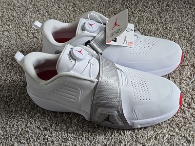 Nike Air Jordan Rev Golf Cleats White‎ Black Metallic Silver FV6338 100 Size 7 s-l400.jpg main image 3