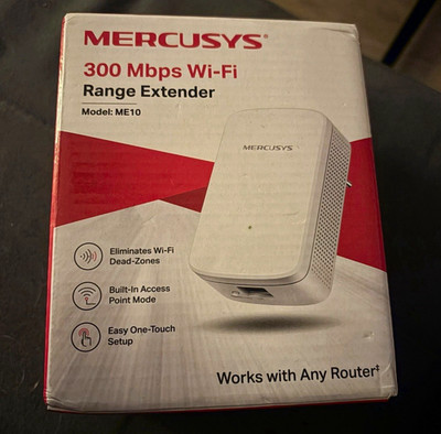 Mercusys ME10 WLAN-Extender 300 Mbps Repeater RJ-45 Access Point Mode Weiß