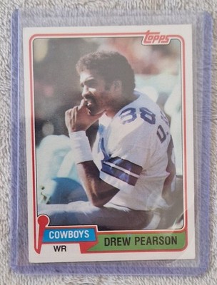 Top Rar 1981 Topps Wide Receiver Drew Pearson von den Dallas Cowboys