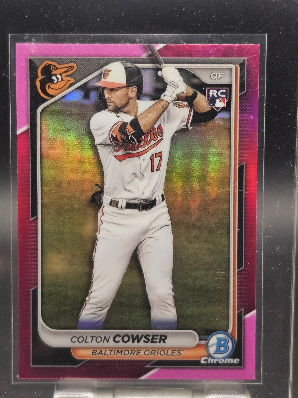 2024 Bowman Chrome - Colton Cowser #33 Fuchsia Refractor /299 (RC)
