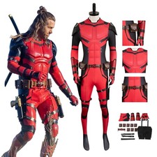 X-Men Deadpool 3 Wade Wilson Wolverine Cosplay Jumpsuit Belt Halloween Suits MEN