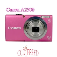 Canon PowerShot A2300 HD Digital Camera 16.0 MP 1080i HD Video Recording Red