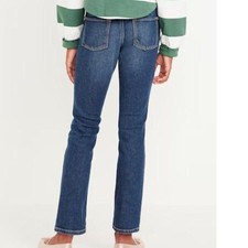Old Navy Skinny Jeans Med Wash Denim Pants Classic Adjustable Waist Girls sz: 16