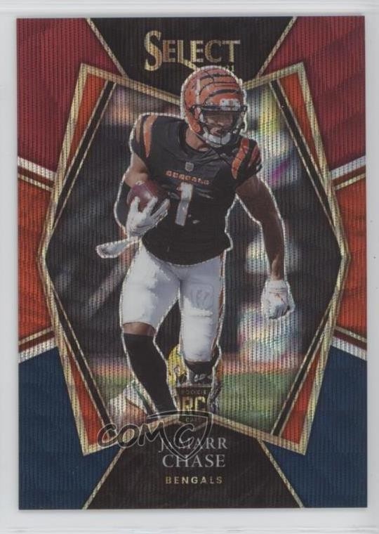 2021 Panini Select Premier Level Tri-Color Prizm 67/199 Ja'Marr Chase #147 s3g