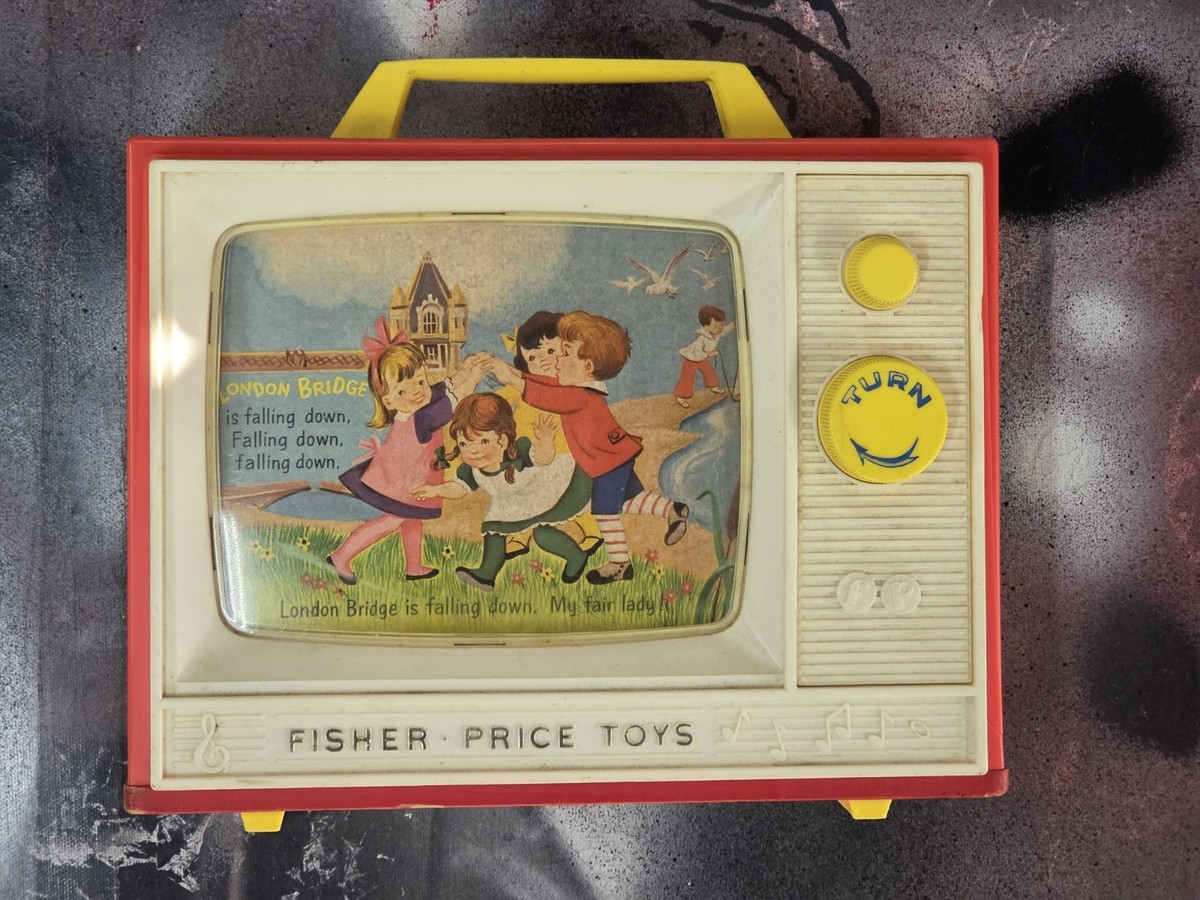 London Bridge Fisher Price Two Tune Tv 1966 London Bridge Fisher