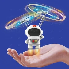 Levitating Flying Robot Astronaut Toy – Hand-Controlled Drone with Lights