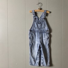 OSHKOSH B'GOSHVTG ACID WASH DENIM BIB OVERALLS SIZE 18-24 MONTHS