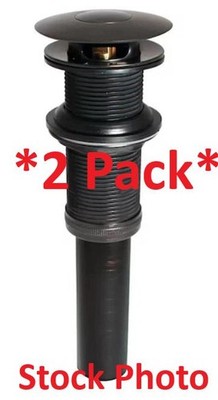 2 Pack Keeney K820-75BRZ Universal Button Bathroom Sink Drain- Oil Rubbed Bronze