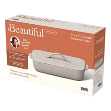 Covered Stoneware Baking Dish 9x13 Baking Pan Casserole Dish Large Rectangular