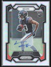 Tyler Scott 2023 Panini Prizm Silver RC Auto #315 Chicago Bears